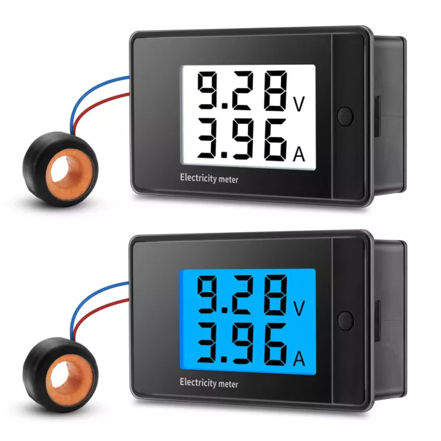 LCD Panel Digital Monitor Voltage Voltmeter Ammeter Watts 100A 85-400V AC