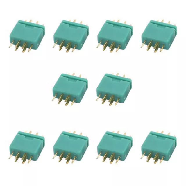 10 Pairs MPX Connector Plug RC 6Pin Goldplated Male+Female Power Connector