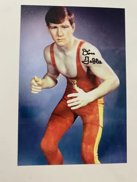 Dan Gable Signed Autograph 4x6 Photo Wrestling Medal of Freedom Donald Trump