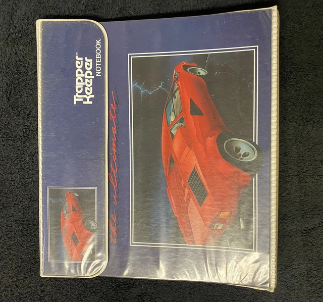 RARE VINTAGE 1988 Countach Mead Trapper Keeper Notebook