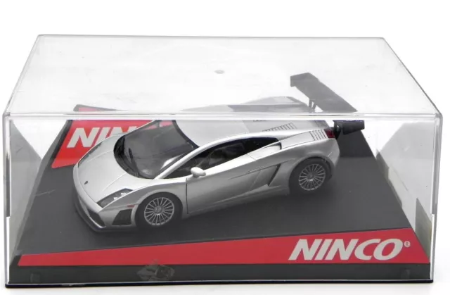 Ninco Lamborghini Gallardo Roadcar Plata Silver slot car 1:32 Ref. 50448 MIB