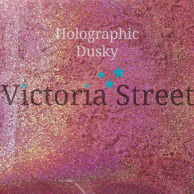 Victoria Street Glitter - Holographic Dusky Pink - Fine 0.008" / 0.2mm Rose Gold