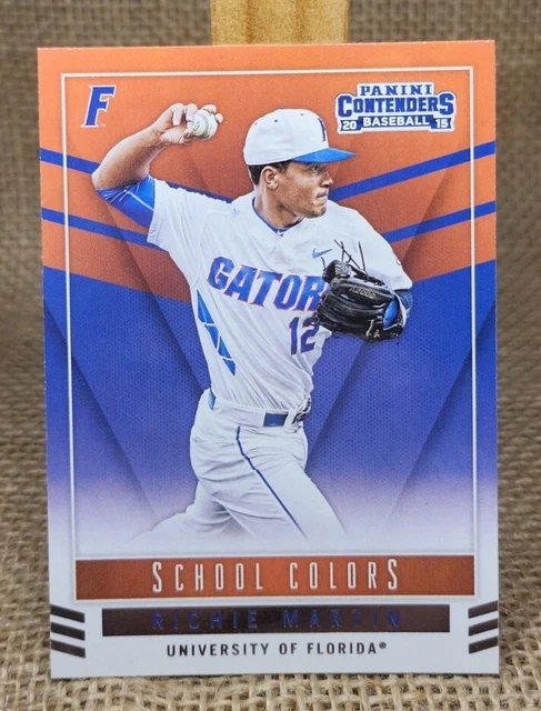 2015 Panini Contenders Richie Martin School Colors Card #11 Florida Athletics A3