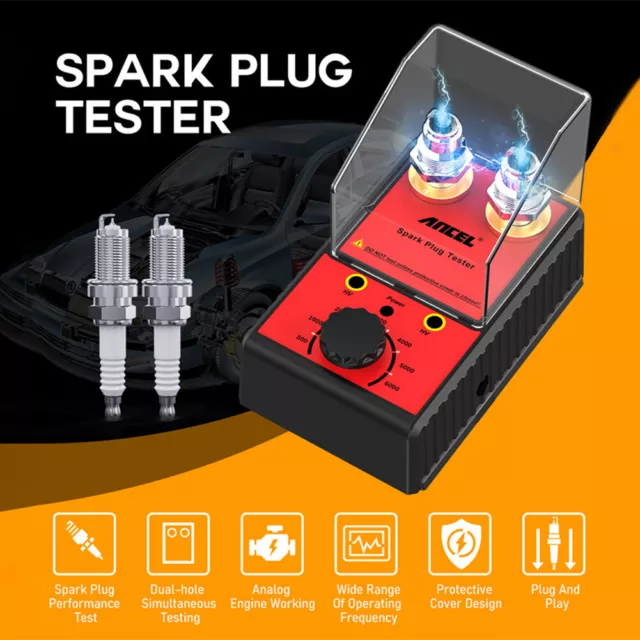 Car Spark Plug Tester Ignition System Testers Auto Diagnostic Tool (US) FR 3