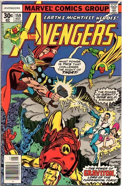 AVENGERS #159 (1977), Black Panther, Thor, Iron Man, Gil Kane/Sal Buscema art