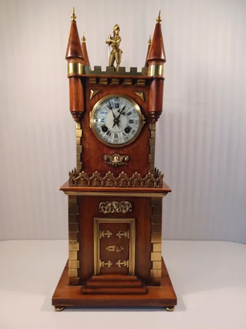 Antique JAPY FRERES French Gothic Style Table Clock Circa: 1878 Grand Prize