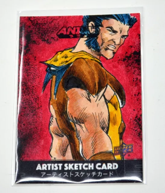 Wolverine Logan 2020 Upper Deck Marvel Anime  Rm147 Sketch Card 1/1