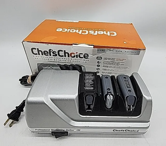 CHEF'S CHOICE PROFESSIONAL Sharpening Station M130 Silver Butcher Sharp  Knives $48.96 - PicClick