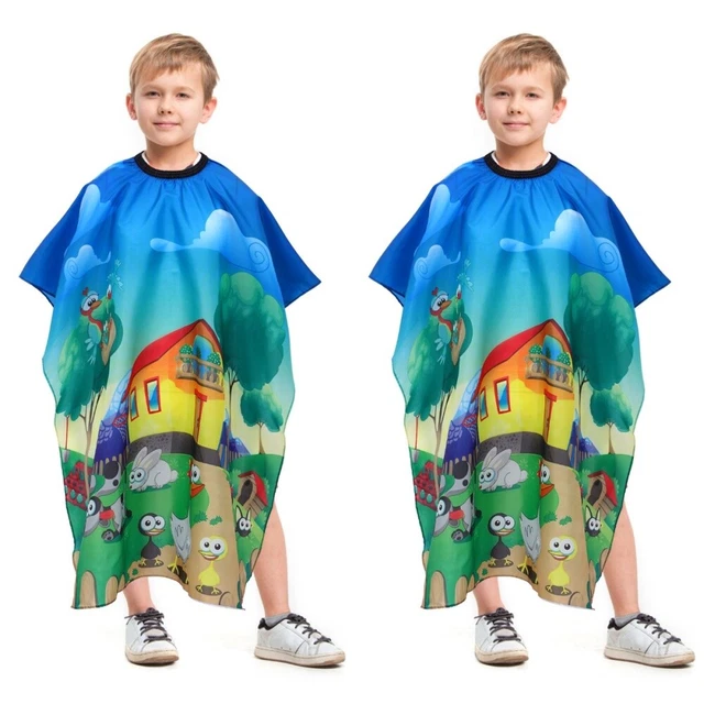 2pcs frcolor professionelles Friseur Cape für Kinder wasserdichte