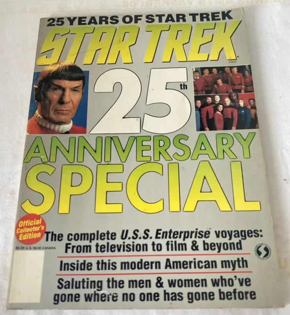 25 Years Of Star Trek Anniversary Special Magazine Sci-Fi Spok Starlog BS2