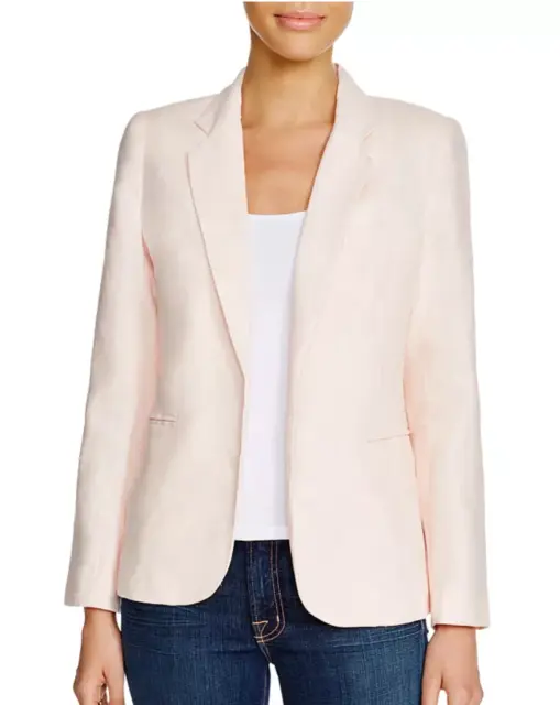 Joie Mehira Chambray Linen Blazer in Light Apricot  Size 0 Retail $278