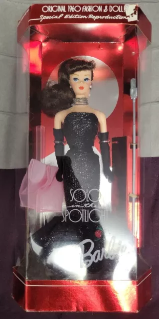 New Barbie Solo Spotlight Special Edition 1960s Reproduction Doll 1994 Mattel