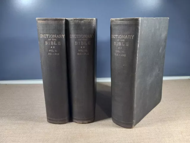 Dictionary of The Bible James Hastings Set Vol. 2-4 1902 Antique Bible Reference