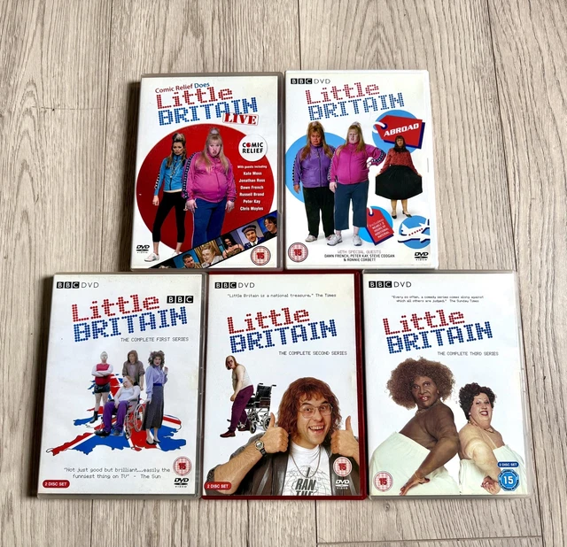 LITTLE BRITAIN ABROAD, Series 1 2 3, Live Show & USA +