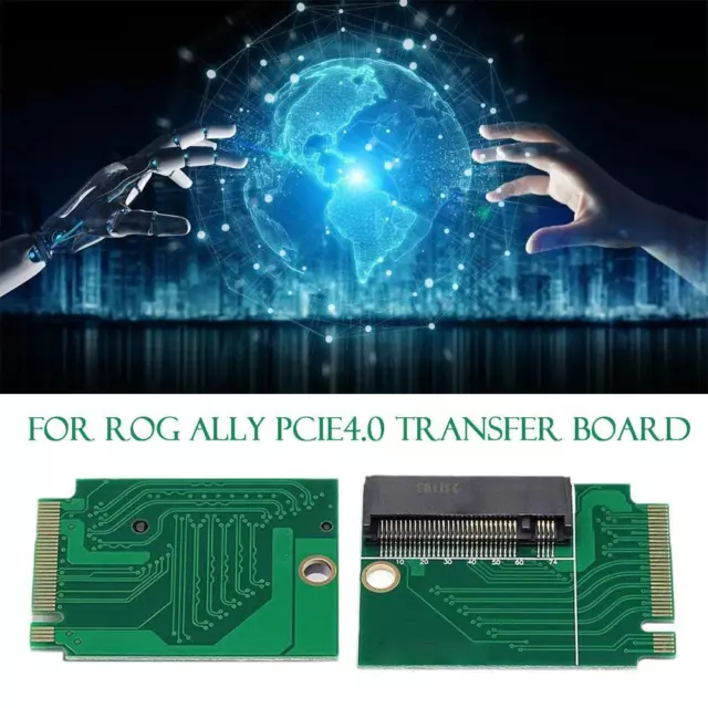PCIe 4.0 M2 Transfer Board 90 Degrees Transfercard SSD Adapter For ASUS Rog A✨e