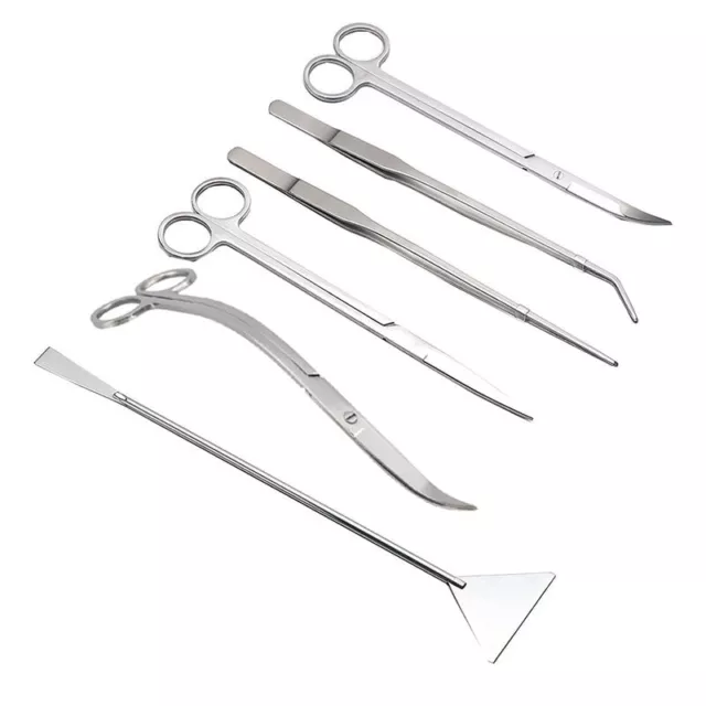 Stainless Scissor Aquarium Tool Aquatic Plant Tweezers Aquascaping Fish Tank Kit