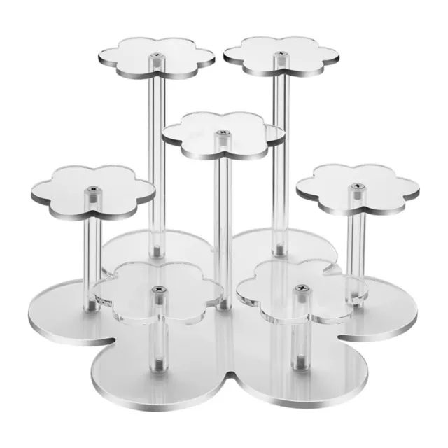Acrylic Display Stand for Figures,7-Tier Display Risers for Collectibles6021