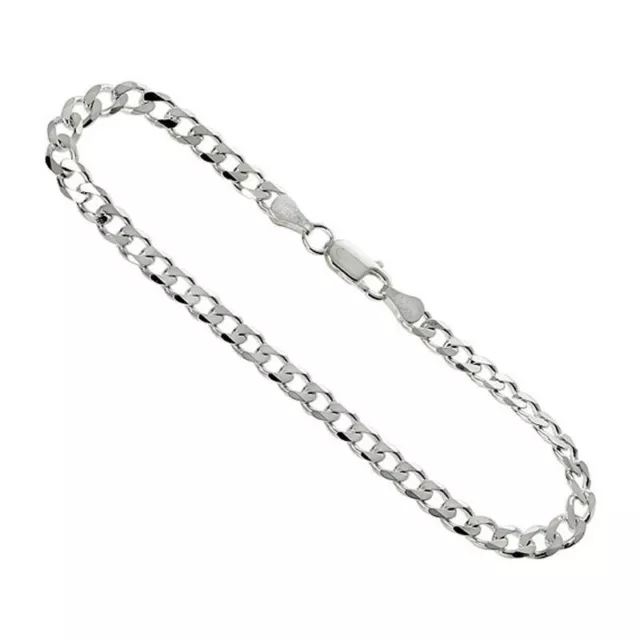 .925, Sterling Silver Curb Link Chain Necklace 5.7mm 20", 22', 24", 26", 28", 30