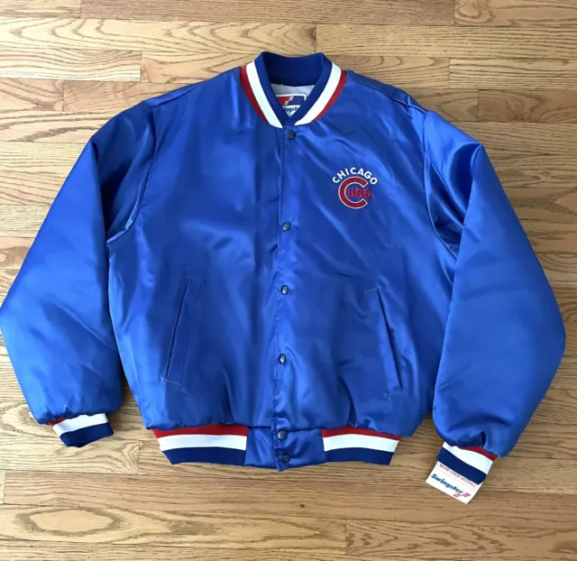 Cubs Satin Jacket Swingster MLB Large Vintage New With Tags