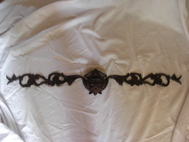 ANTIQUE FRENCH CARVED WOOD ORNEMENTS,3 PIECES,LATE 19th CENTURY