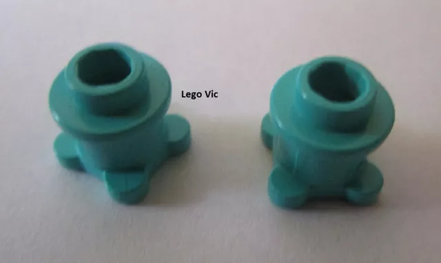 Lego 33286 x2 Brick Round with Flower Edge Lt Turquoise  Scala 3148 3149 MOC A78