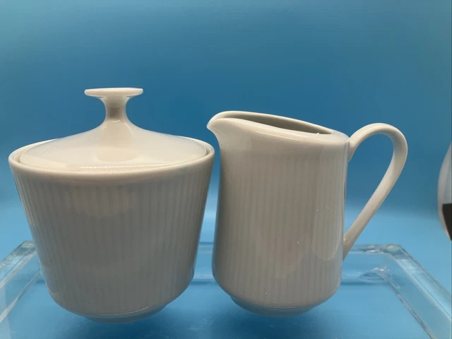 Vintage MITTERTEICH BAVARIA China Creamer and Sugar Bowl W/ Lid- Made in Germany