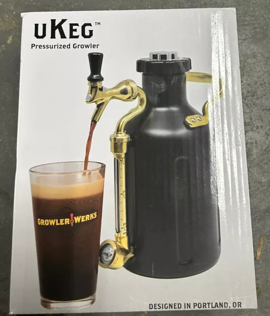 GrowlerWerks uKeg GO Pressurized Growler - 64 oz. - Black