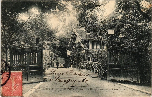 CPA AK Vincennes Entree du Restaurant de la Porte jaune FRANCE (1283159)
