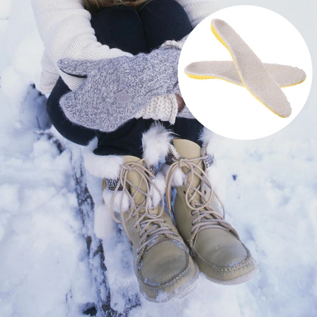 1 Paar Schuheinlegesole Schaffell -Einlegesohlen Fleece -Einsätze gemütliche