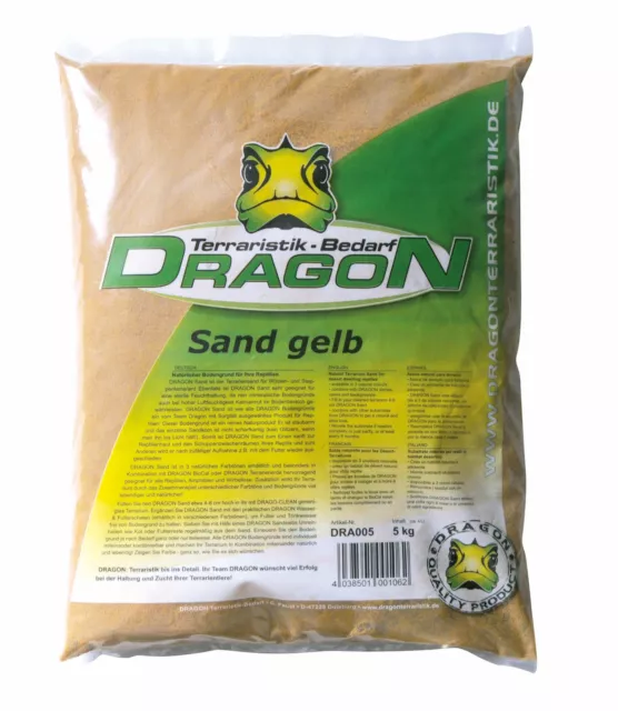 Terrariensand & Aquariensand Staubfrei - Farbe: Gelb - Menge: 5Kg