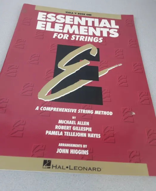 Vintage 1994 Hal Leonard Essential Elements For Strings Viola -  Book One