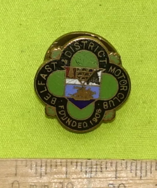 1930's Belfast & District Automobile Motor Club Ireland Irish car bike badge