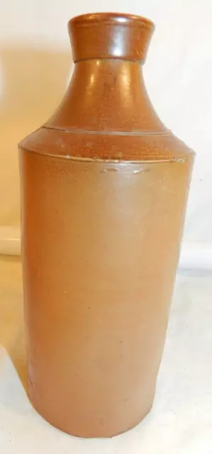 Saltglaze Stoneware Pint Ink Bottle SANFORD MANUFACTURING CO early vintage brown