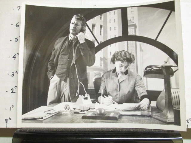 ABC TV show photo 1950s MR. DISTRICT ATTORNEY Jay Jostyn Vicki Vola telephone