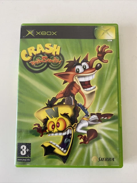 CRASH TWINSANITY 2004 Xbox Original Game OG Pal Crash Bandicoot 3D £8. ...