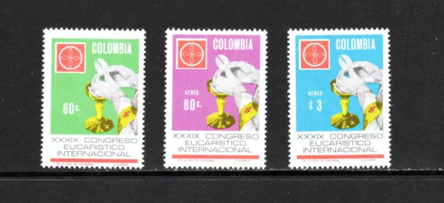 R3912 Colombie 1968 Eucharistique Congrès 3v. Mlh
