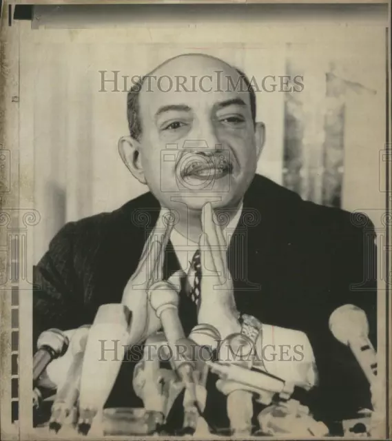 1971 Press Photo Mahmoud Riad Foreign Minister - DFPC54429