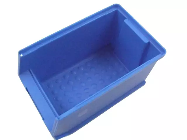 10 x Sichtlagerboxen Gr.3 blau Stapelboxen Schraubenbox Schütte Lagerbox STABIL