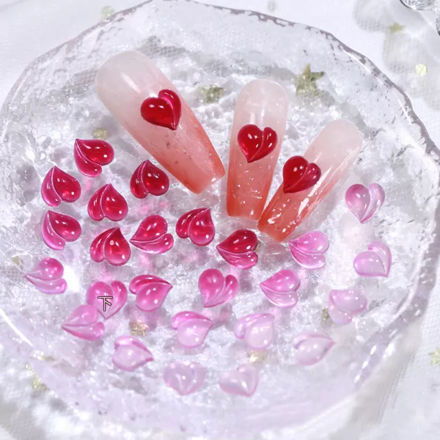 Amour en Forme de Coeur Cristal Art Ongles 3D Strass Sticker Manucure Décor Tool