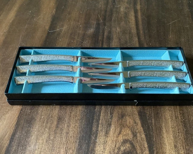 VINTAGE CARVEL HALL Stainless Steel Silver 8" Steak Knives Set of 6 in
