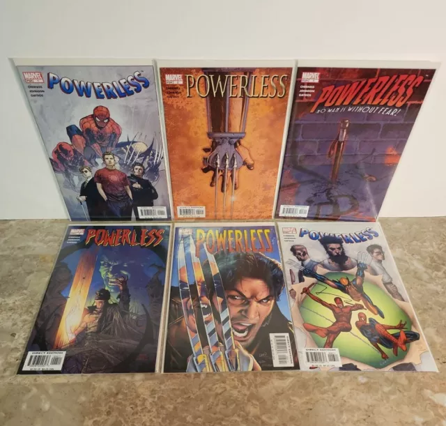 POWERLESS: 1-6 - Complete Set Marvel Comics Full Run (2005) 1 2 3 4 5 6
