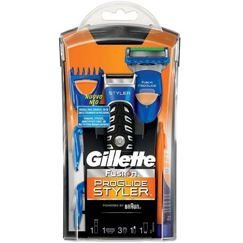 Gillette Fusion Proglide Styler 3 in 1 Rasierer Trimmer & 1 Klinge & 3 Aufsätze