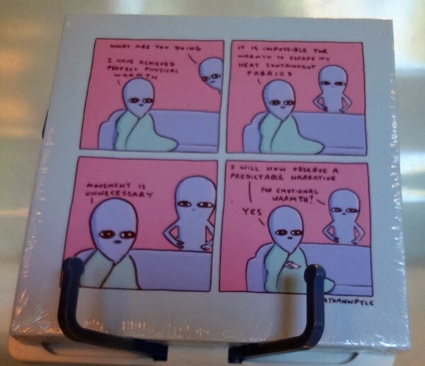 Art Wall Canvas Print 8" Couch Blanket Aliens Strange Planet Nathan W Pyle NEW