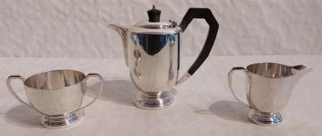 Versilbertes Kaffee-Tee Set "E.P.N.S."  Art Deco England