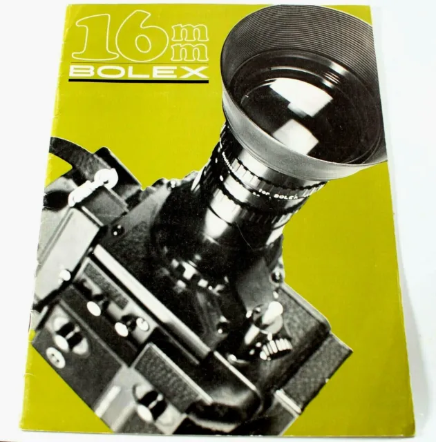 ✅ Catálogo original de cámara de cine Paillard Bolex 16 mm rango H16 REX-5 SBM EBM EL
