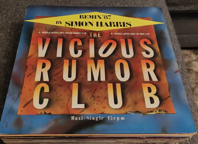 LP MAXI 12" INCH - Simon Harris - The Vicious Rumor Club - 1987 - super Zustand