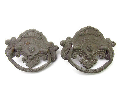 2-pc Vintage 3 Inch Victorian Ornate Drop Bail Drawer Pulls With Hardware