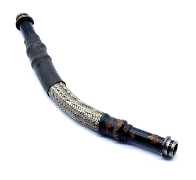 Tuyau D'Huile Universel Moto Tressé Acier - Frein Embrayage Carburant 600mm Noir - Pour Enduro, Motocross, Vélos De Rue