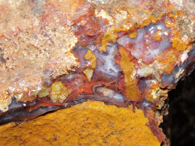 colorful San Carlos Agate lapidary cabbing rough chunk from Mexico 7 lb 3 oz