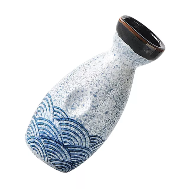 Japanese Style Sake Set 180ML Ceramic Hand Painted Wine Pot Vintage Tea Cups-KR